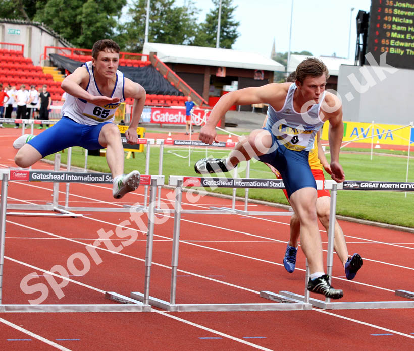 Max Everest (Cambridge) 100m hurdles, inter boys